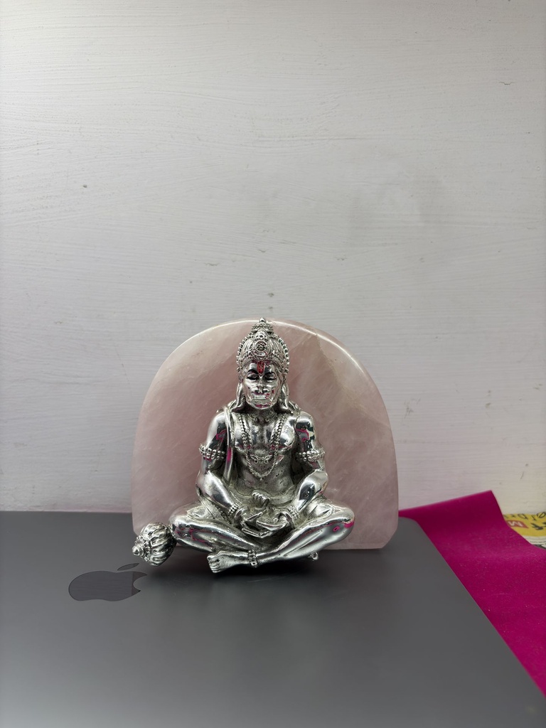 [KDC-IDL-0015] Religious Idol - Hanuman Ji With Rose Quartz