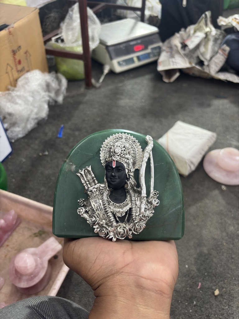 [KDC-IDL-0209] Religious Idol - Ram Ji With Jade Stone