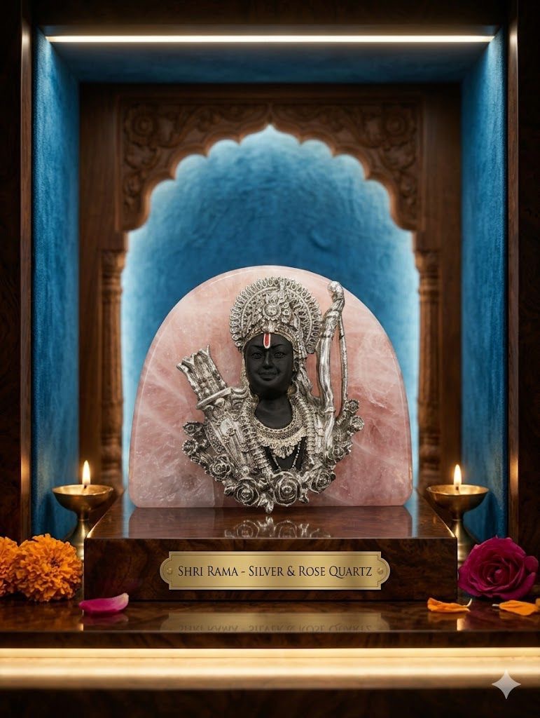 [KDC-IDL-0210] Religious Idol - Ram Ji With Rose Quartz