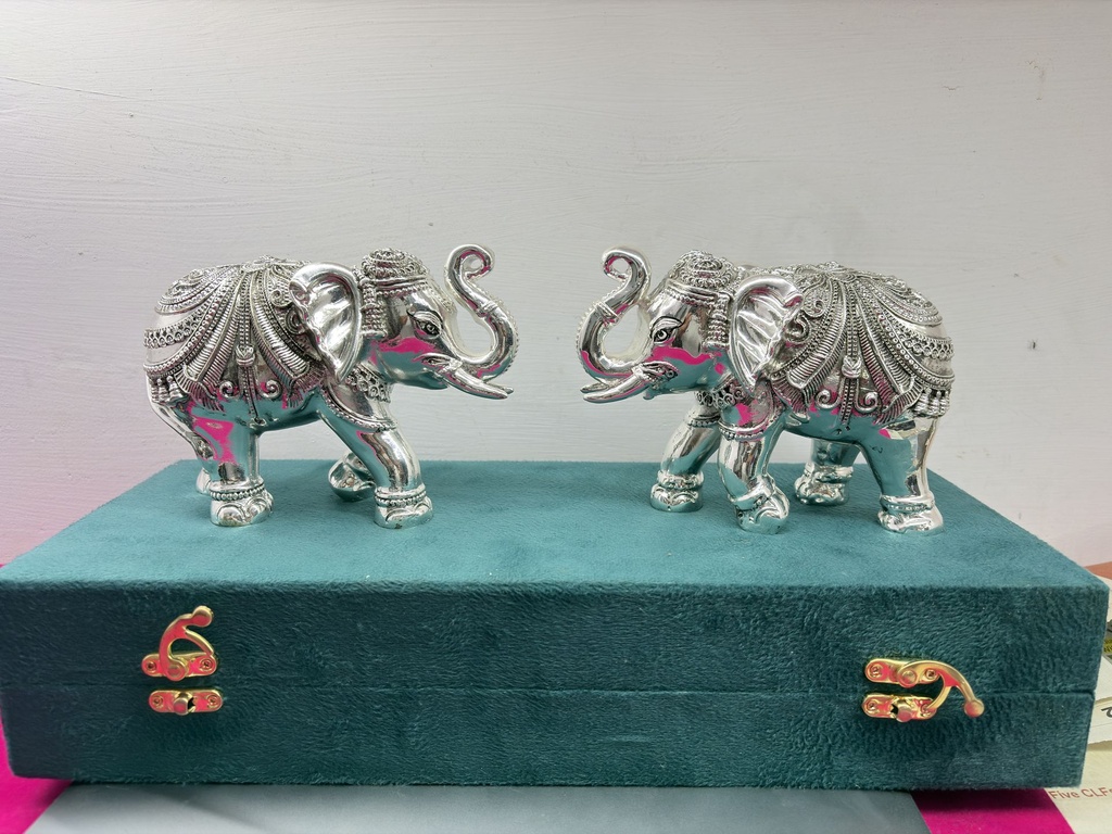 [KDC-DEC-0042] Decorative Figure - Elephant Pair 3 Inch